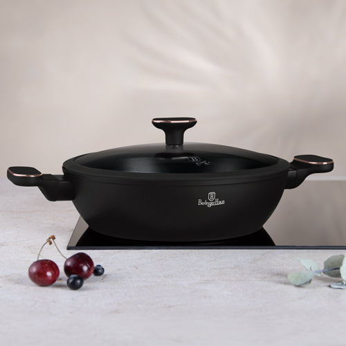 Olla Poco Profunda Con Tapa De 28 Cm
